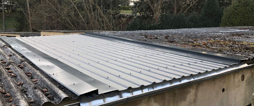 Trapezblech in Alu RAL 7016