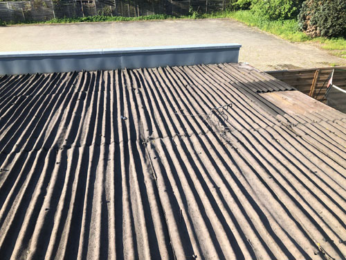Abriss Wellplatten